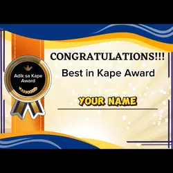 Best in Kape Award