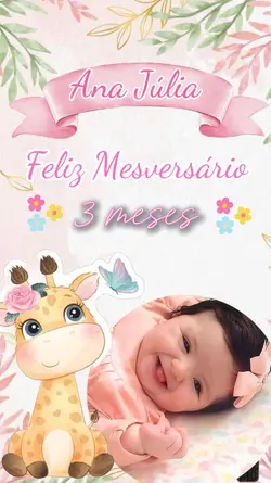 Mesversário menina 