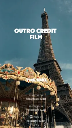 Outro credit film 