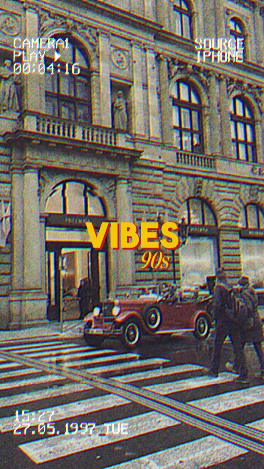Vhs vibraciones retro de los 90