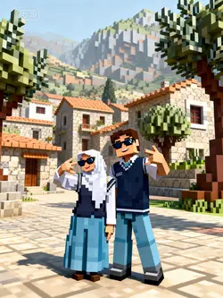 foto AI bareng teman