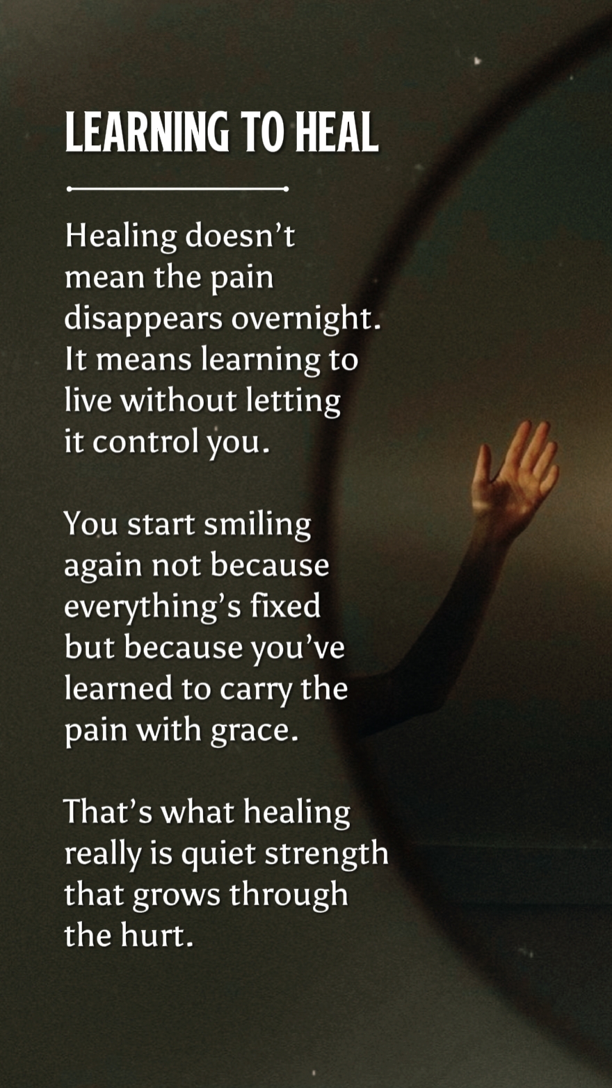 LEARNING TO HEAL