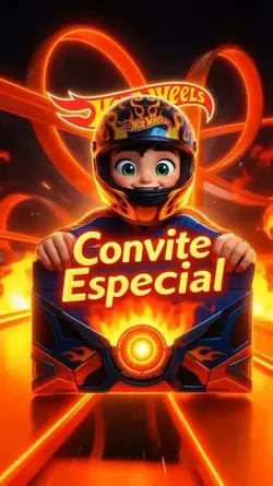 Hot Wheels convite