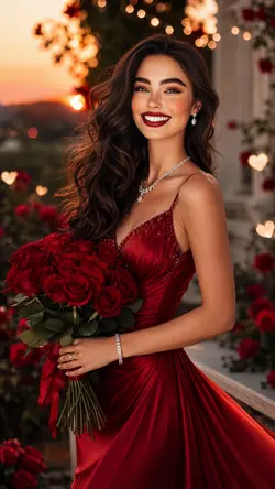 red rose garden
