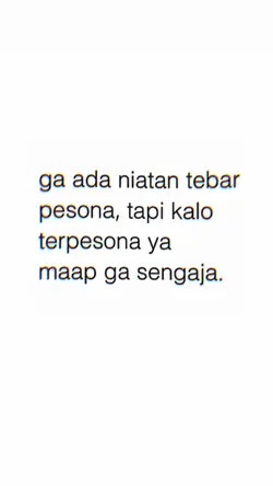 ga ada niatan tebar
