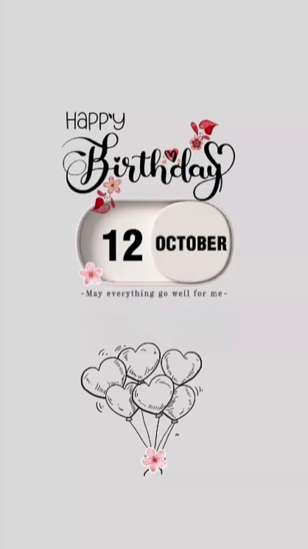 my birthday 12 oct