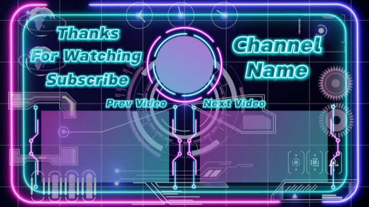 Neon Tech Edu Outro