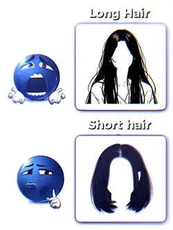 Long hair x short ha