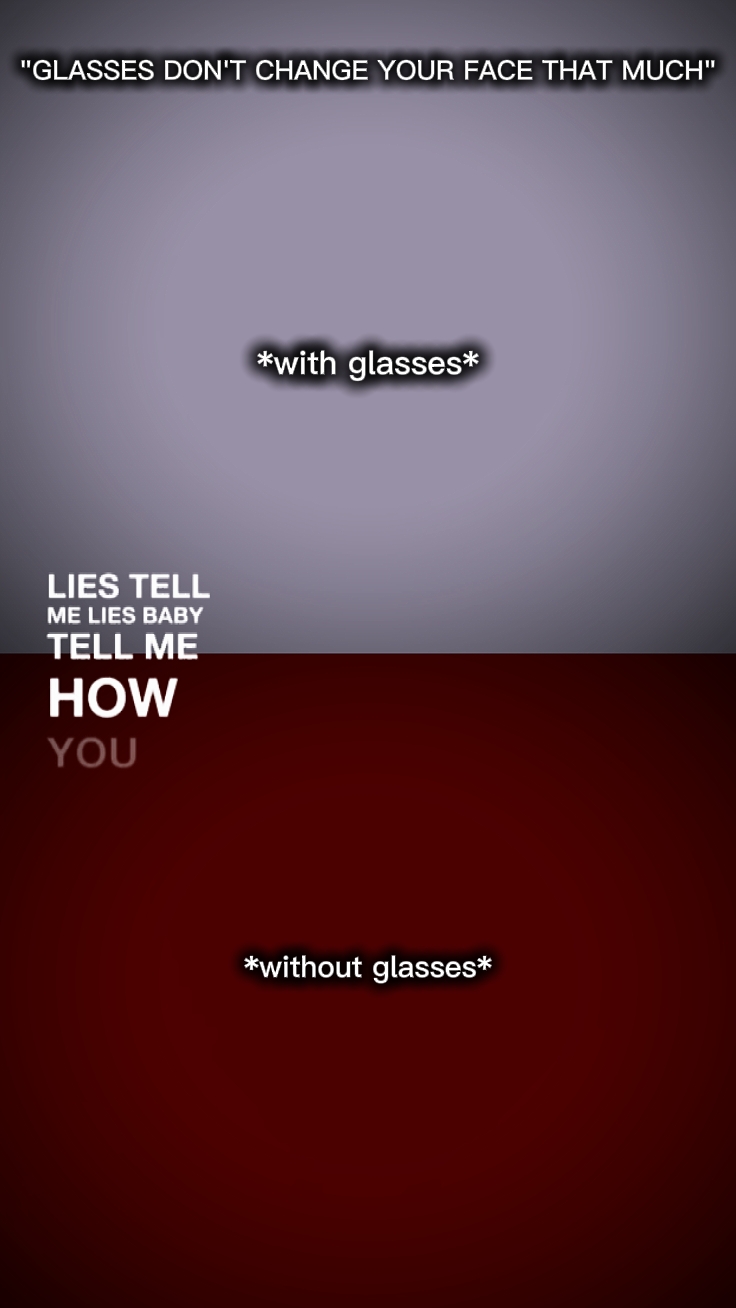 Les lunettes ne changent pas
