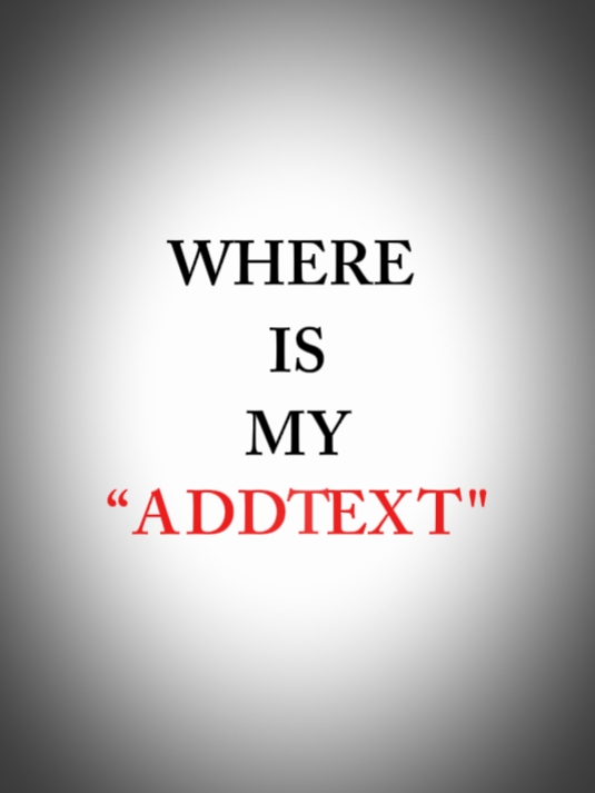 Wo ist mein Zusatztext?