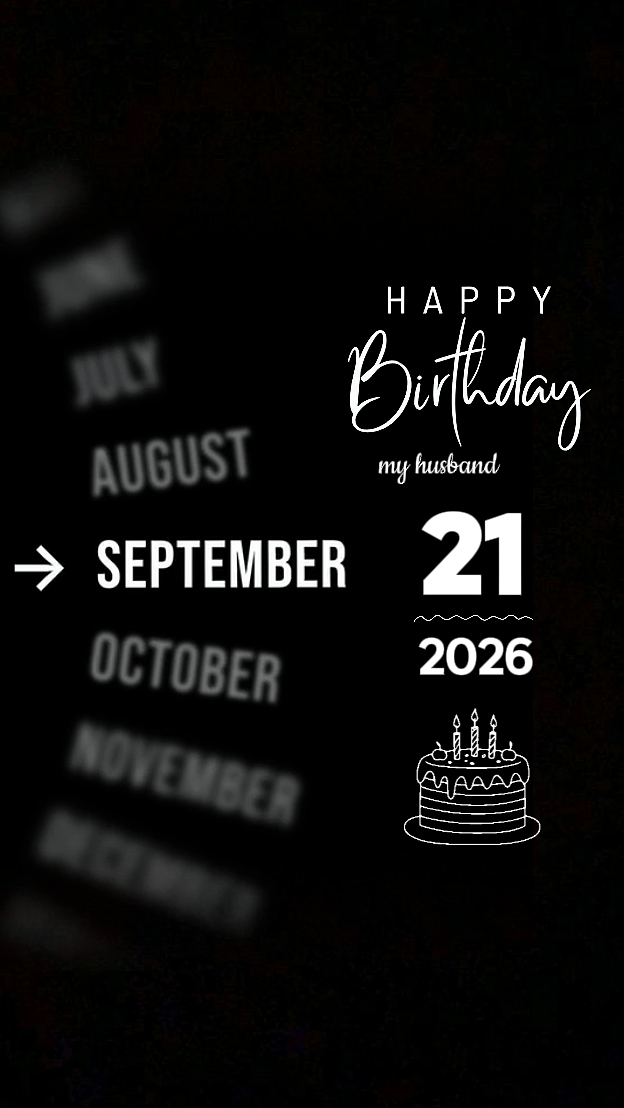 B'DAY MY HUSBAND