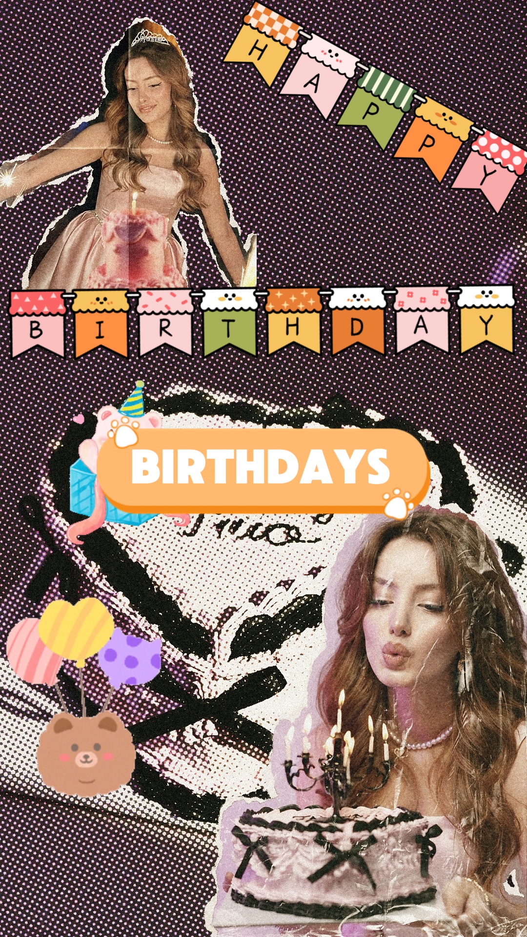 Birthday scrapbook