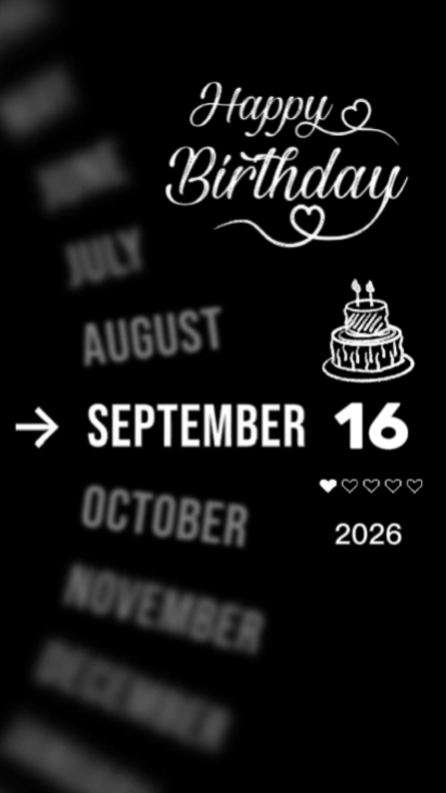 Aniversário irmã 16 de setembro