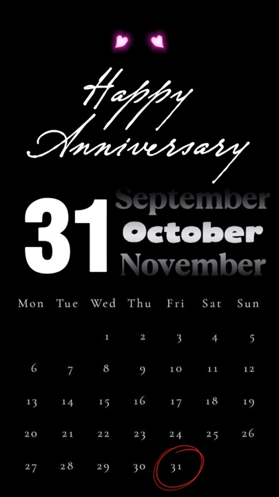 Anniv 31 October 