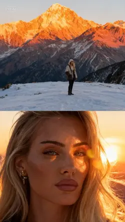 SUNSET SNOW SHOOTING