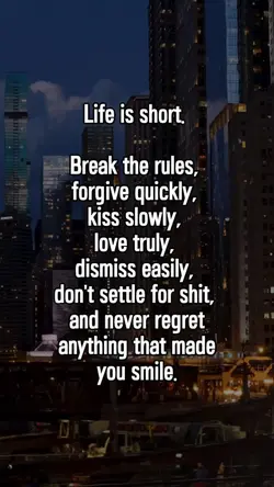 Life is short. 