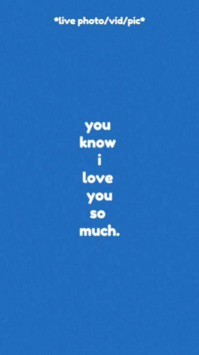 Te quiero mucho.
