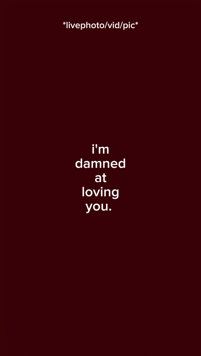 I'm damn at loving u