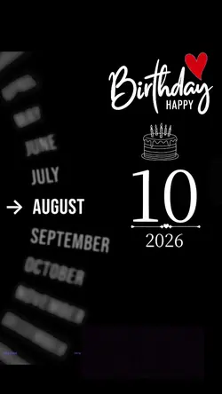 Birthday 10 August