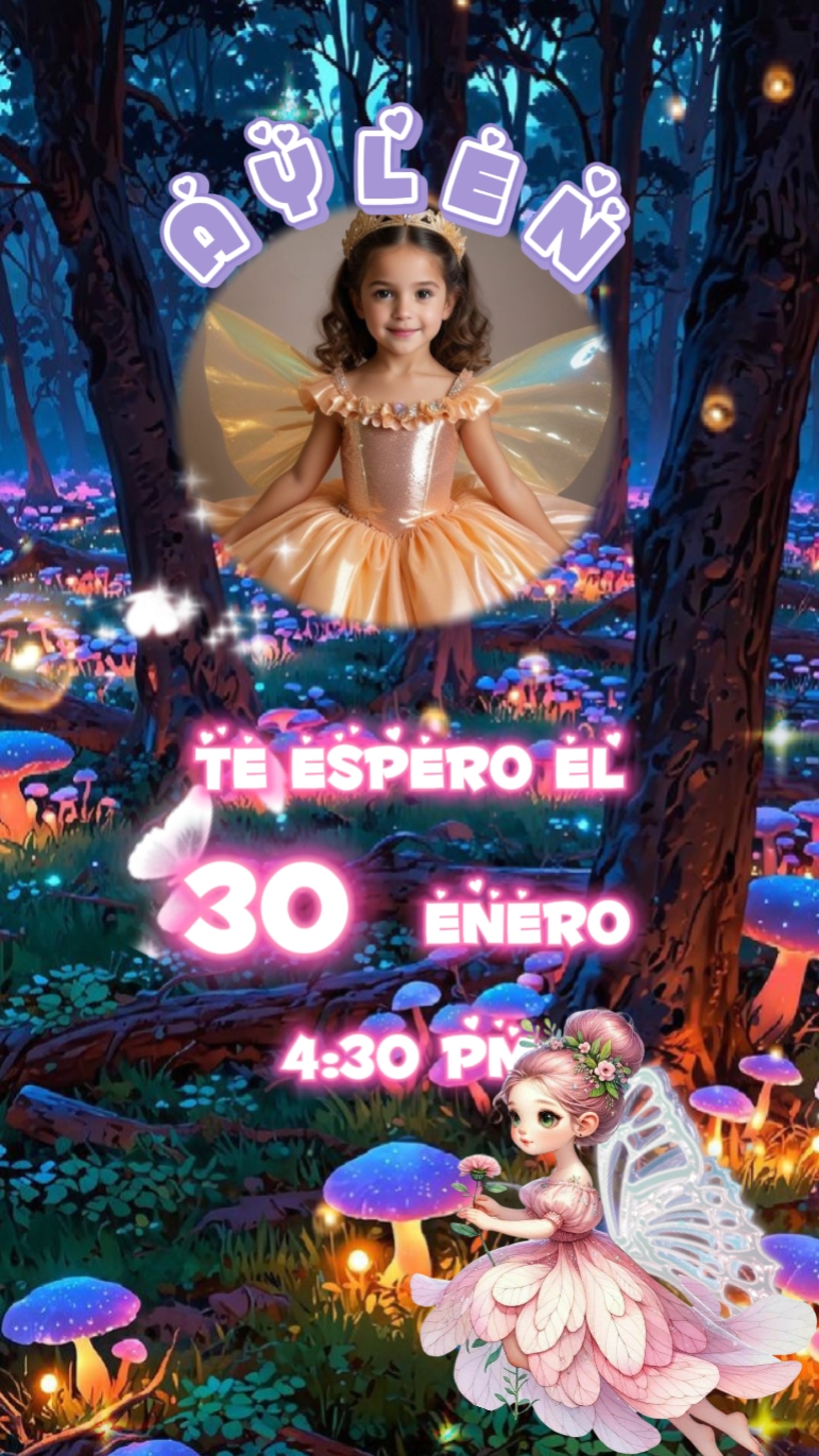 invitacion Hadas 