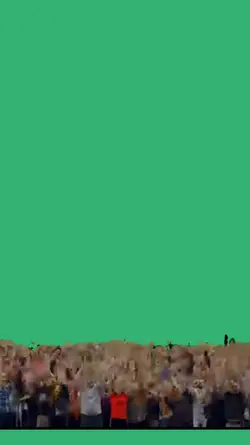 crowd cheering front