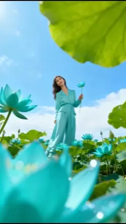 Turquoise Lotus Sky