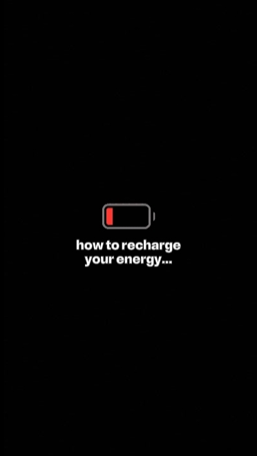 RECARGA TU ENERGÍA
