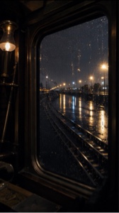 Ventana Del Tren Nocturno