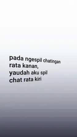 chatingan rata kiri