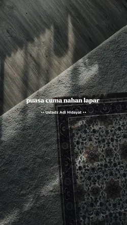 puasa cuman nahan...