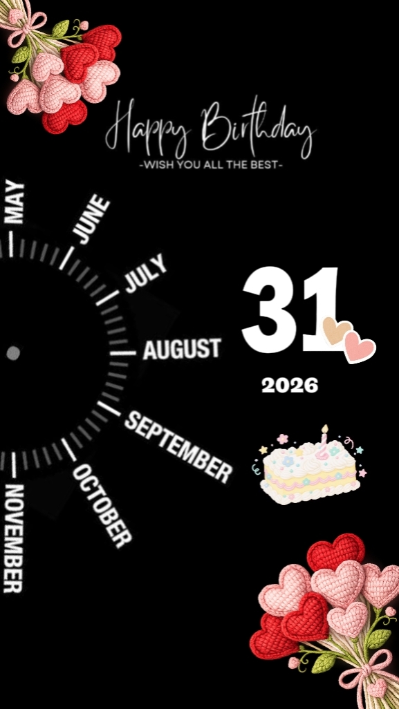 Anniversaire 31 août