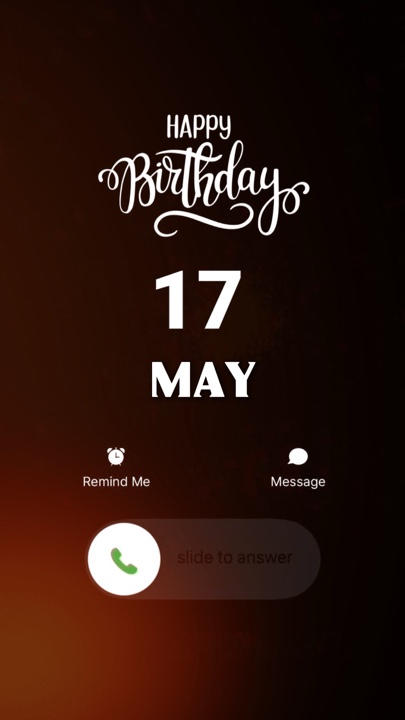 HBD 17 MAY 2026