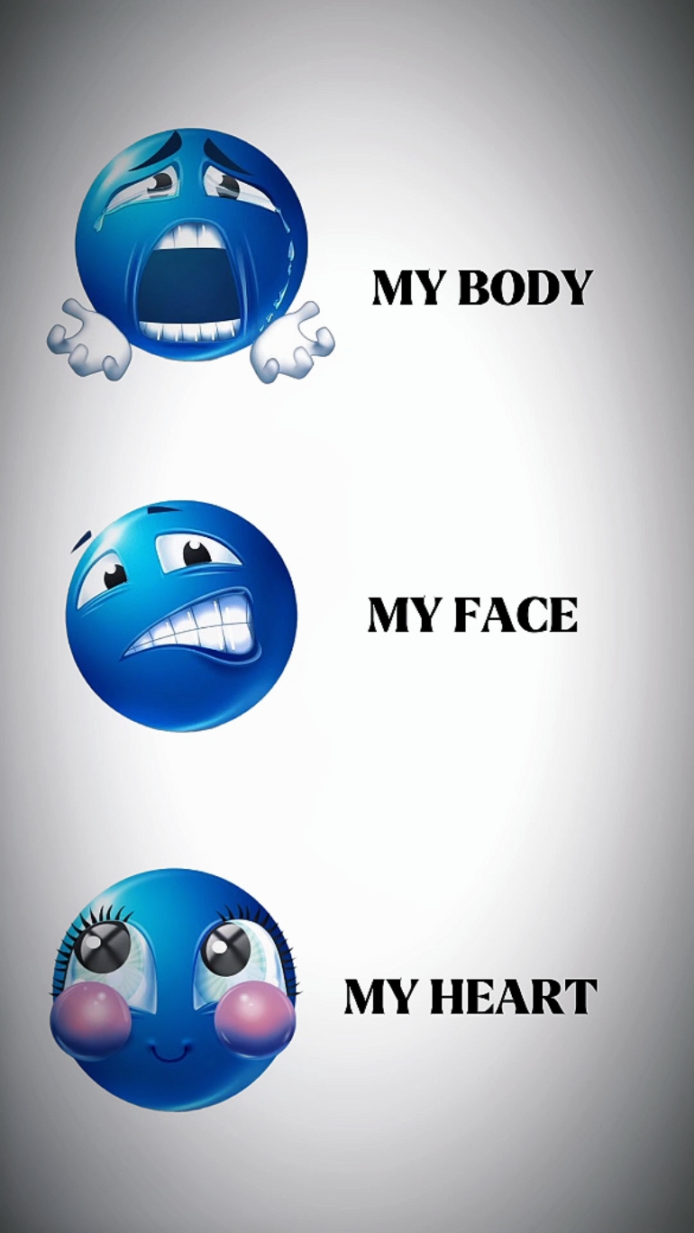 body, face ,heart