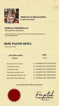 SIJIL PALING SETIA