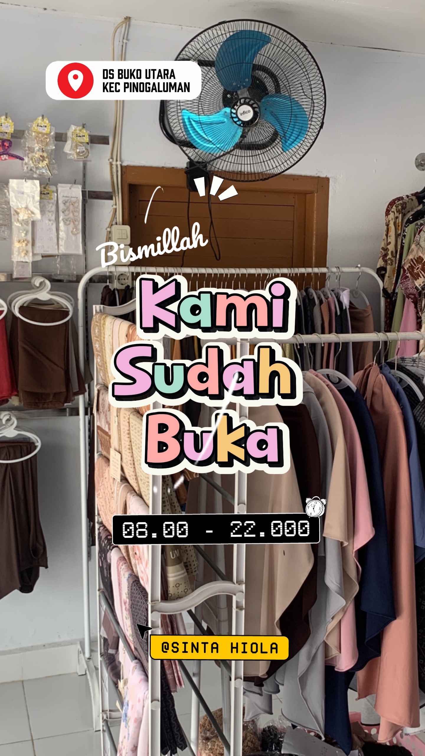 Kami sudah buka 