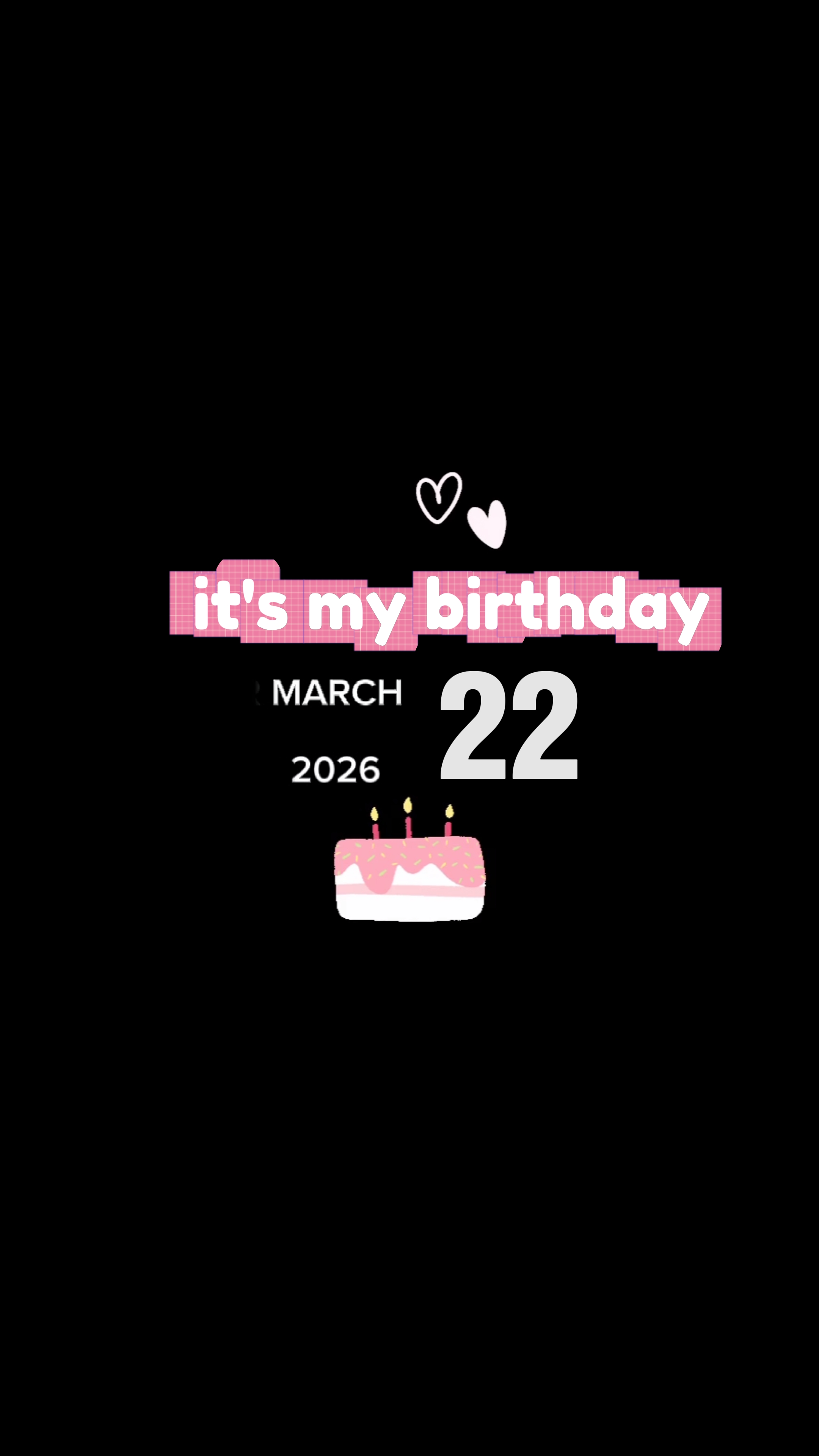 Mon anniversaire le 22 mars