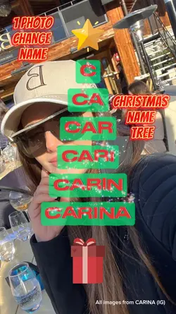 Christmas name tree