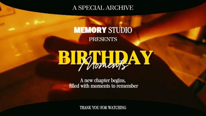 Birthday memory's 