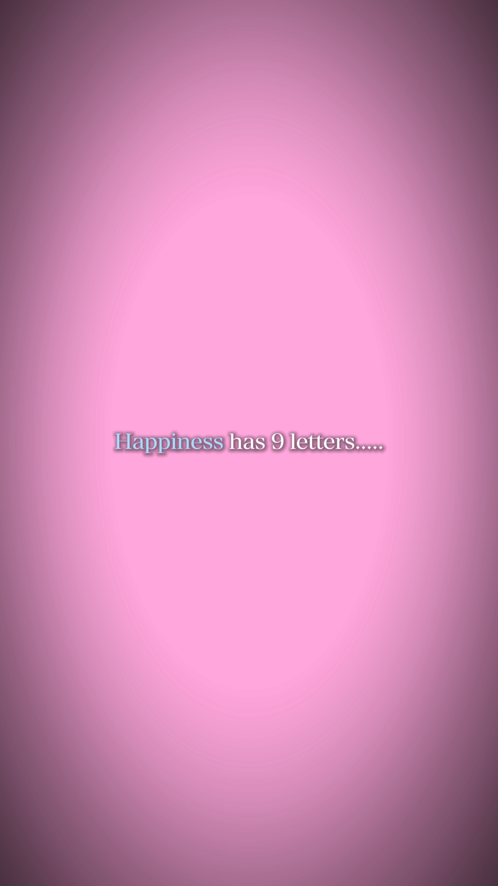 Happinesshas9letters