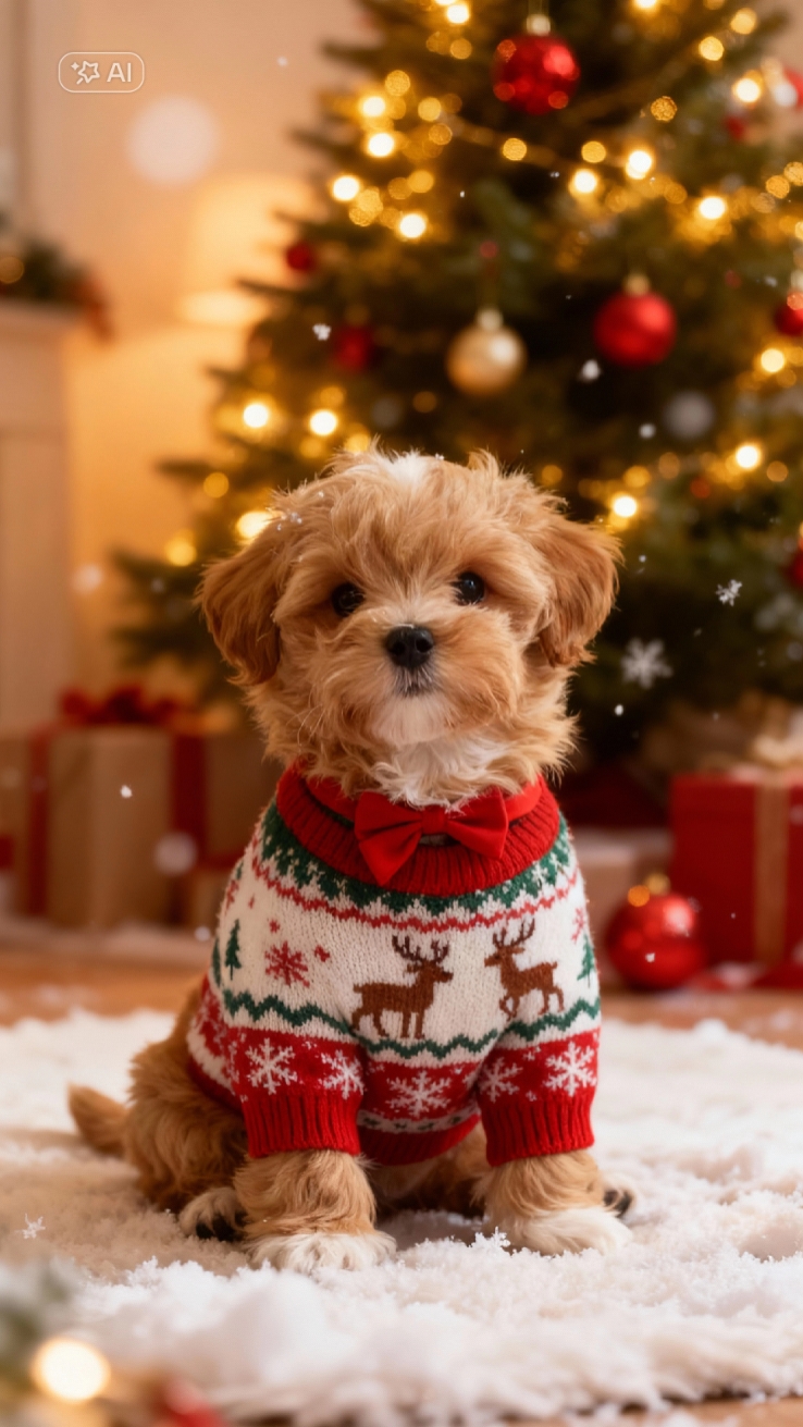 Perro de Navidad