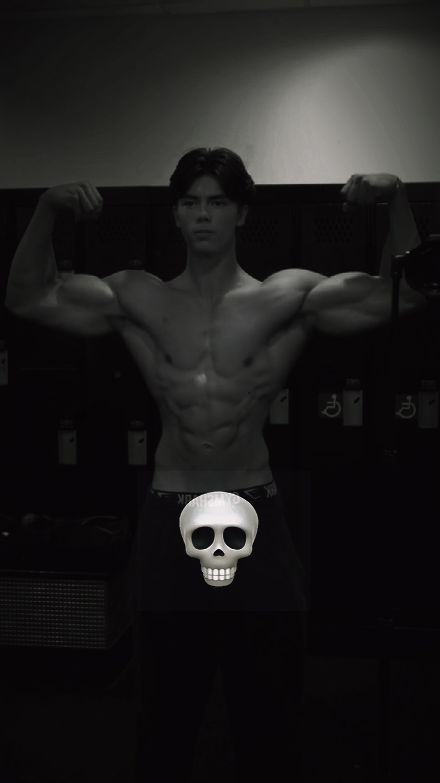 Cara de calavera de gimnasio