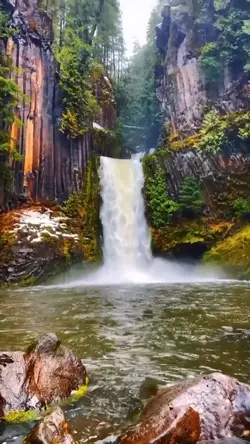beautiful waterfall 