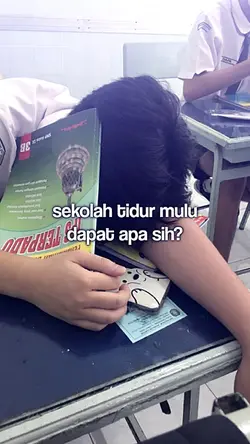 sekolah tidur mulu 