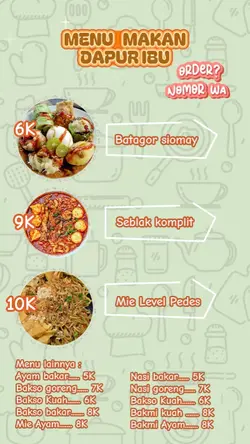 Menu makan