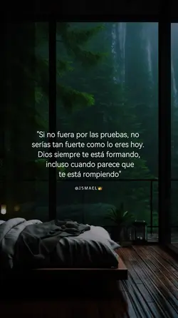 Dios te esta formand