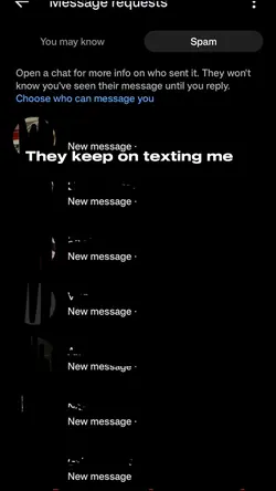 they keep texting me