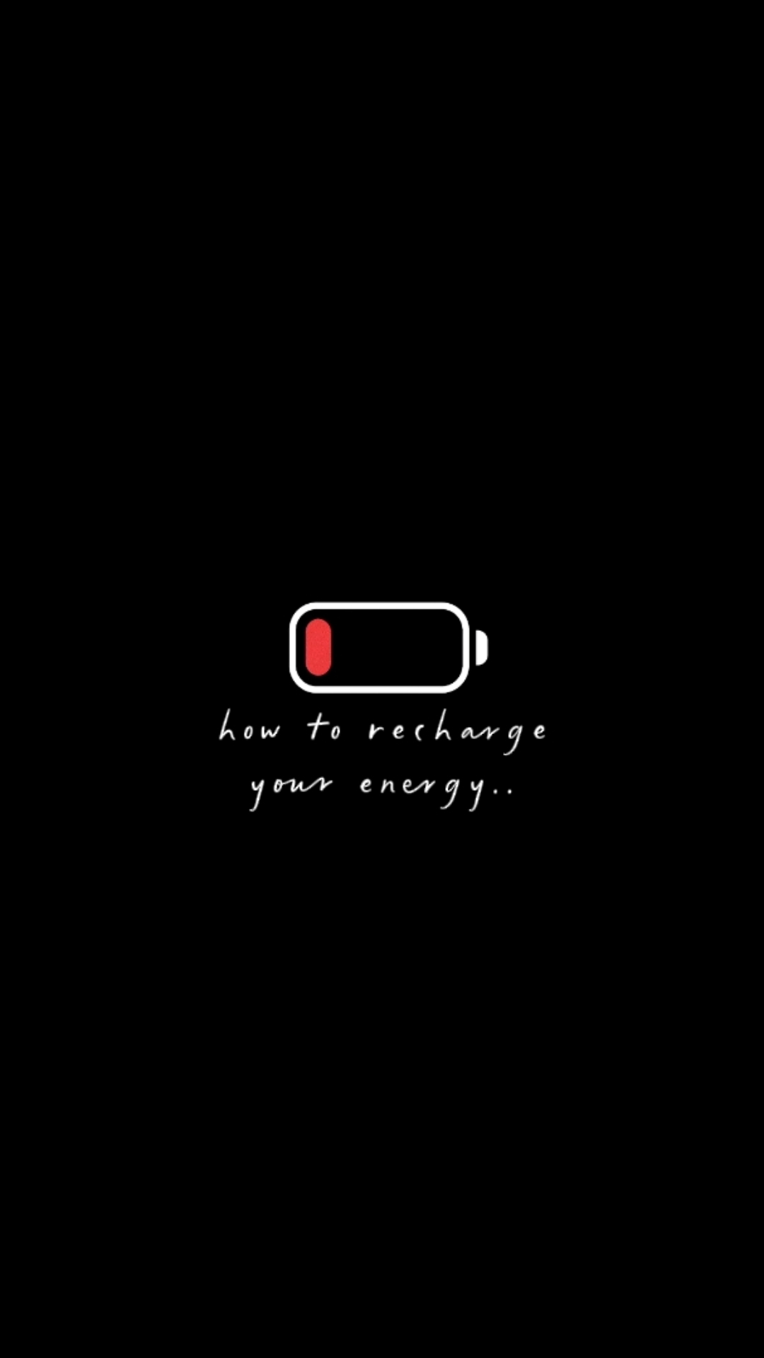 recharge your energy