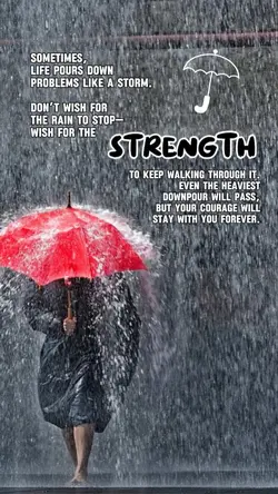 Life pours _ storm
