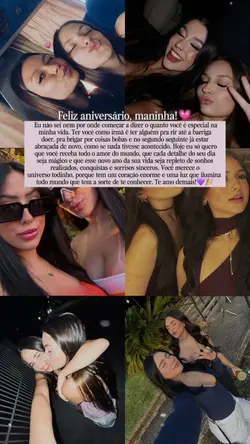 aniversário irmã 