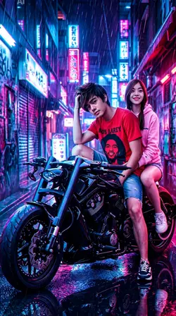 Couple Cyberpunk